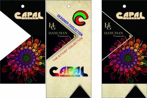 Custom Hang Tags - Paper Material, Multi Color Design | Printed Pattern for Garment Labeling and Branding