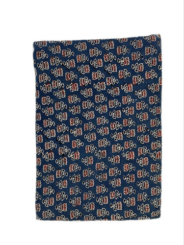 Floral Blue Mashru Printed Silk Fabric - 100% Silk, Shrink Resistant, Washable | Soft Texture, Floral Pattern, Versatile for Textile Industry