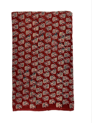 Floral Maroon Mashru Silk Fabric - 100% Silk, Soft Texture, Washable & Shrink-Resistant | Ideal for Textile Industry Applications