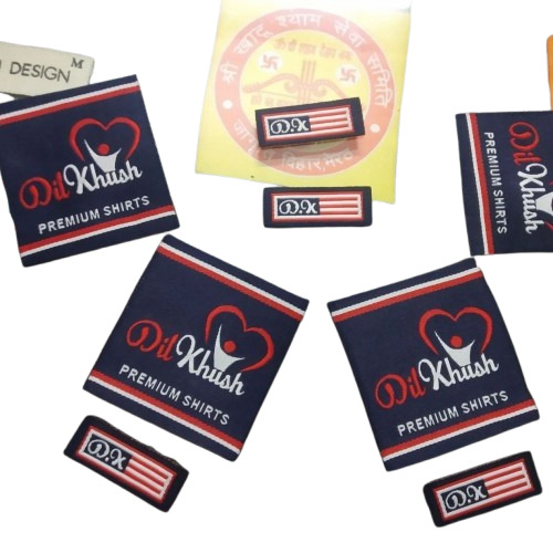 Garments Woven Labels - Woven Material, Multi Color Roll | Ideal for Garment Use