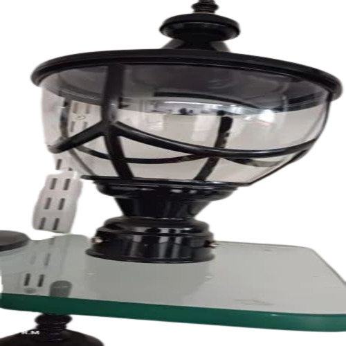 Gate Light - Metal, Round, Black Color | LED Design, Bright Light Feature, Easy Installation, Lightweight Structure