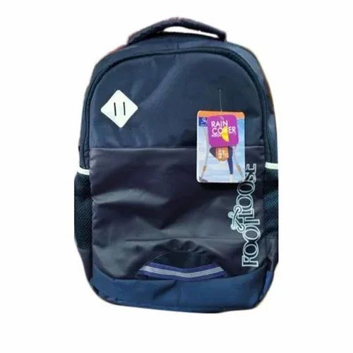 Navy Blue Polyester School Bag