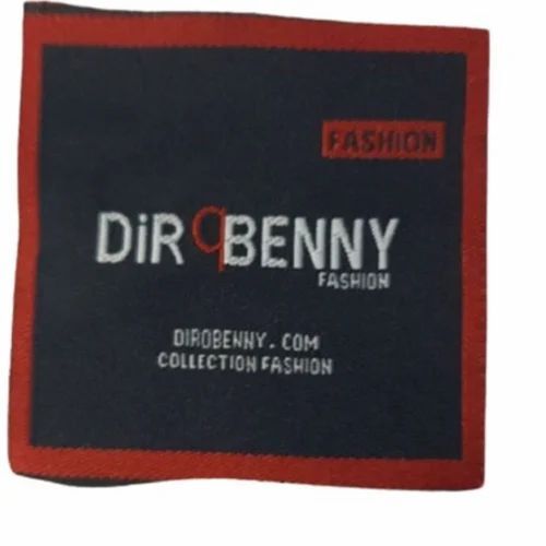 Printed Garment Woven Label - Woven Material, 2x2 Inch Size, Multi Color | Ideal for Garment Applications, Perfect for Brand Identification