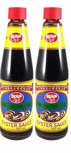 Bachun Oyster Sauce - 350ml Bottle | Grade A, Black Color, Fresh Sauce, 2 Years Shelf Life, Store in Cool and Dry Place