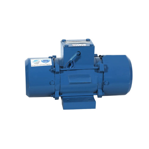 External Electric Vibratory Motor - 0.75 KW, 1000/1500/3000 RPM Speeds, Drip-Proof, Mechanical Seal, Electric Start, Three Phase, Blue/Orange Finish