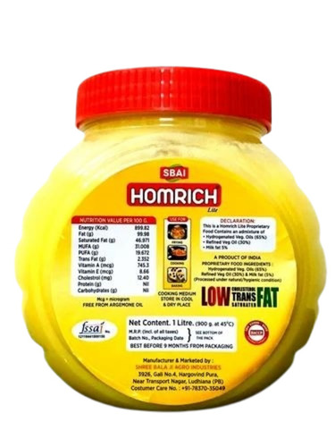 Ghee 1ltr Pack - 1 Kg Jar Yellow Color | 100% Organic 9 Months Shelf Life Suitable for Adults Babies Children and Old-Aged