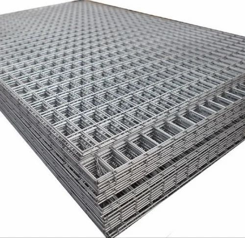 GI Welded Mesh - Galvanized Iron Rectangular Hole Design Silver Color Various Thickness Options | Anti-Rust Quality Tested Timely Delivery