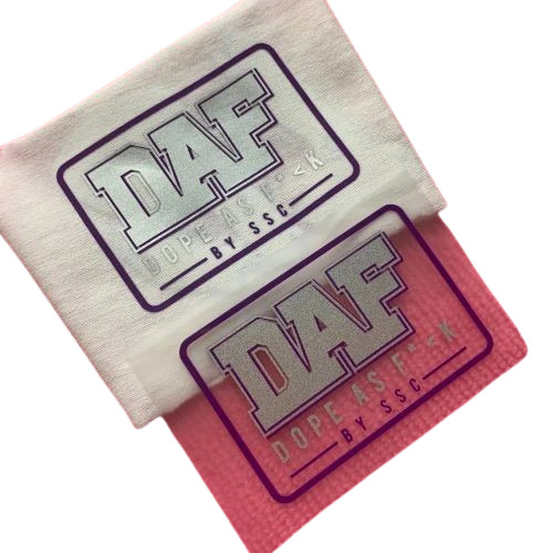 Heat Transfer Labels - Rectangular Packet, 3mm Thickness, Printed Design | Suitable for Various Applications