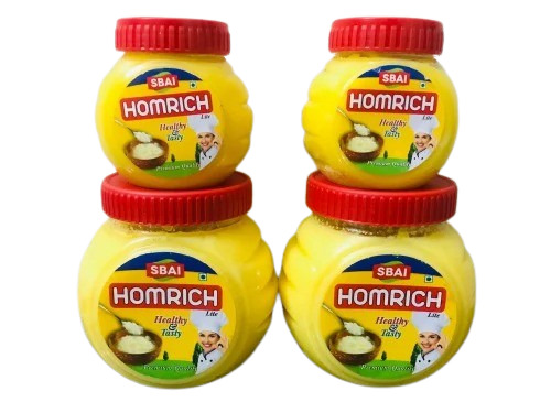 Homrich Lite Ghee - 1 Litre Jar, Yellow Color | 100% Organic, 9 Months Shelf Life, Suitable for All Age Groups