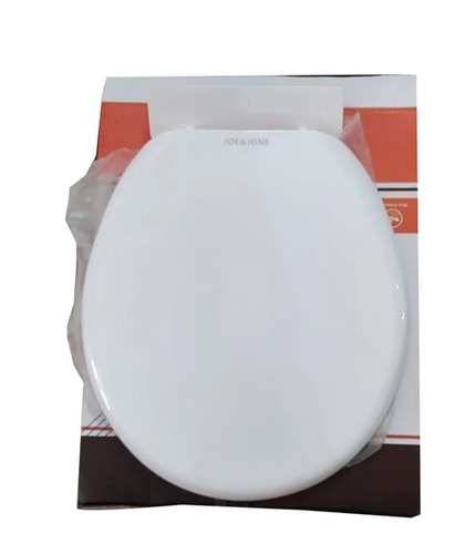Plastic Toilet Seat Cover - Machine Made Standard Size Semi-Round Design Glossy White Finish | Easy to Install Easy to Clean Water and Scratch Resistant
