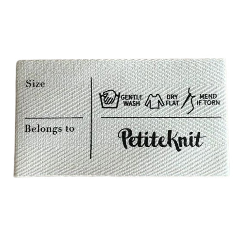 Printed Garment Label - Packet Packaging, Rectangular Shape, 1 mm Thickness, 1000 Pieces | Ideal for Retail, Inventory, and Supply Chain Applications