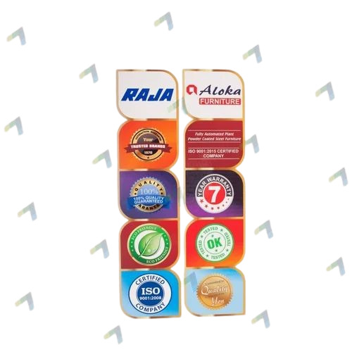 Printed Vinyl Sticker - Glossy Finish, Multicolor Design | Durable Vinyl Material, Eye-Catching Aesthetics