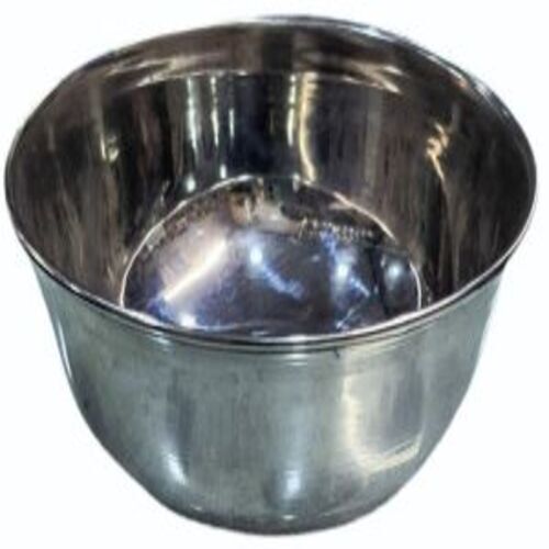 Stainless Steel Dish Bowl - Round Silver Color | Rust Proof Customizable Size Ideal for Home Use and Gift Purpose