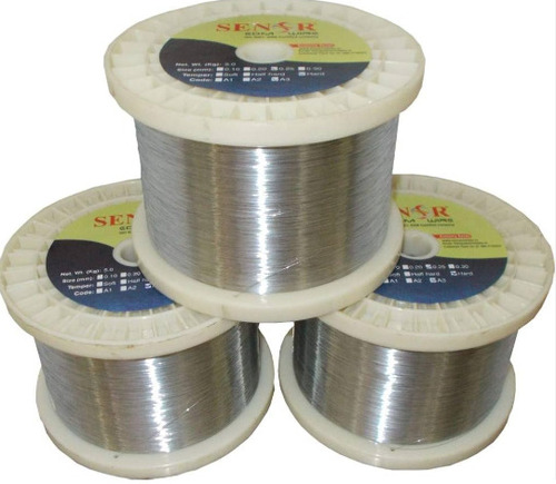 Zinc Coated Brass Wire - Color: Silver