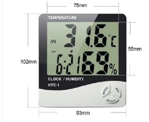 Digital Plastic Clock - Plastic, Various Sizes Available, Square Shape, White and Black Color | Easy to Clean, Tested on Various Quality Standards