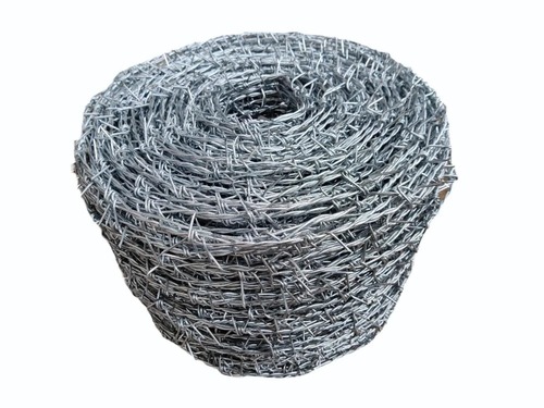 Gi Barbed Wire - 20-40mtr Length, 1-5mm Wire Gauge, Silver Color | Corrosion Resistant, Easy to Fit, Galvanized Iron Wire Mesh
