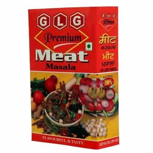 Glg Meat Masala - 100 Grams Powder, Brown Color, Natural Dried Cooking Ingredient