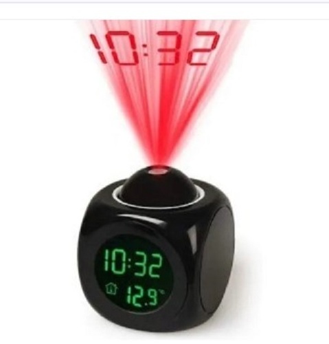LED Projector Alarm Clock - Lightweight Various Sizes Available Black | Perfect Gift for Any Occasion Quality Tested Digital Type