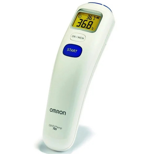 MC-720 Digital Thermometer - Plastic Dual Temperature Mode (Â°C/Â°F) White & Blue | Ideal for Clinics Hospitals and Home Use