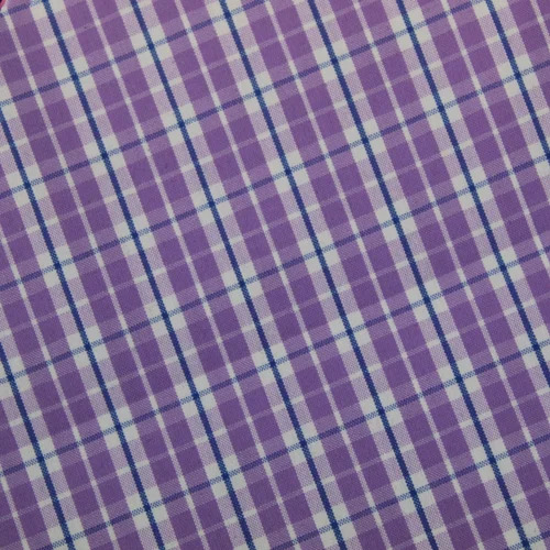 Multi-Color Check Shirting Fabric - Poly Cotton, Washable, Shrink Resistant | Multi-Color Texture Designed for Textile Industry Applications
