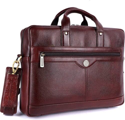 Plain Leather Laptop Bags - Color: Customized