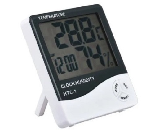 Plastic Clock - Digital, Various Sizes Available, White Plastic, Rectangular Design | Perfect Gift for Any Occasion, Tested on Quality Standards