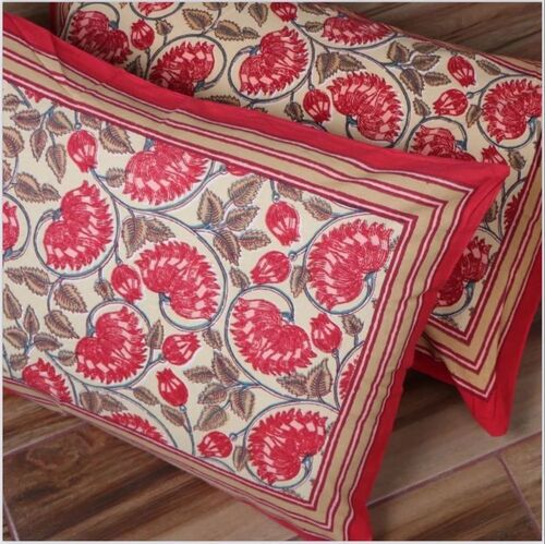 Printed Cotton Pillow Cover