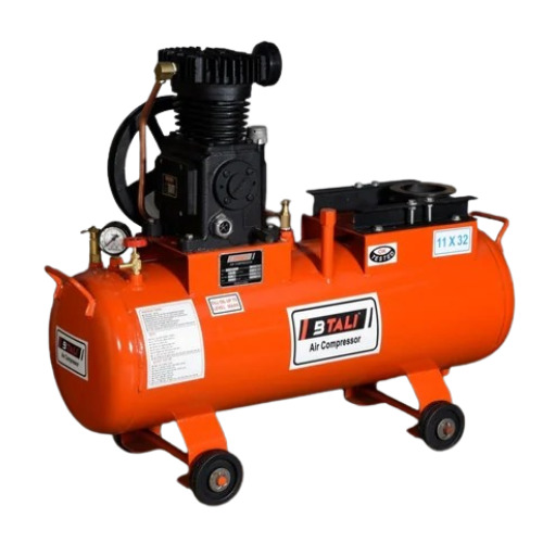 Reciprocating Air Compressor - 1 HP, Piston Type, Air Cooled | Compact Design, Easy Movable, High Speed, Easy Storage, Class 0 Air Quality