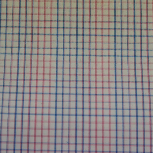 Shirting Check Fabric - Poly Cotton, Multi-Color Checked Style | Washable, Shrink Resistant, Ideal for Textile Industry