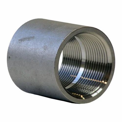 Stainless Steel Coupler - Standard Size, Round Shape, Silver Color | Accurate Dimensions, Rust Resistance, Quality Tested