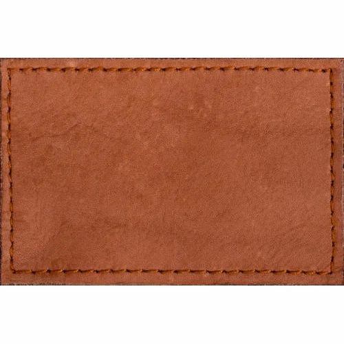 Blank Leather Label - Leather, Garment, Brown | Ideal for Clothing Labels and Tags, Durable Material, Versatile Application
