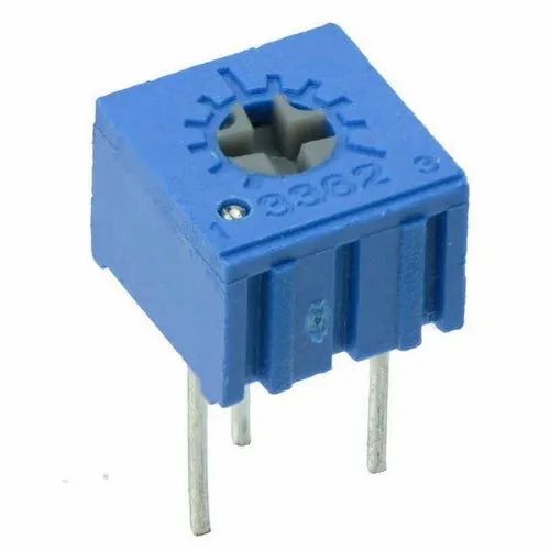 Blue Trimmer Potentiometer - Length: 100 Millimeter (Mm)