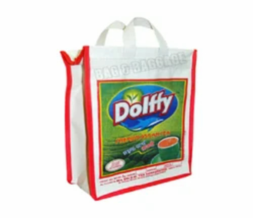 Canvas Packing Bags - 11x14x5 inches, Multicolor Printed Design | Lightweight, Washable, Customizable, Cotton Niwar Handles