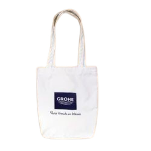 Canvas Tote Bag - 13x14.5x5.5 Inches, Very Good Quality Light Weight Design, Customizable White Color