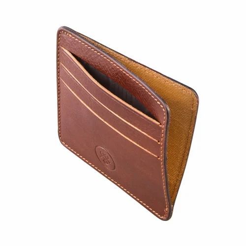 Leather Card Holders - Rectangular Shape, Plain Design | Customizable Size, Available in Different Colors, Paper Box Packaging