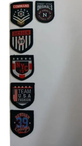 Cotton Printed Sticker - Customized, 3x5 cm, Multicolor Pattern | Ideal for Garment Application, Perfect for Stylish Labeling