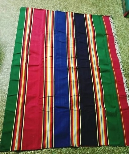 Cotton Room Floor Carpet - Cotton Material, Lined Rectangle Design, Customized Sizes & Colors | Easy to Clean, Non-Slip, Lightweight for Bedroom & Commercial Use