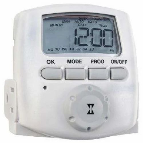 Digital Timer Switch - Color: White