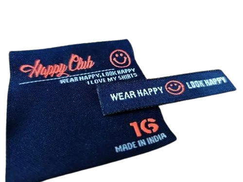 Garment Woven Printed Labels - Polyester, 300x900mm, Multiple Colors | Center Fold, Single Fold, End Fold, Ideal for Garment Use