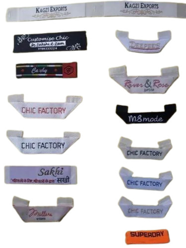 Kurti Labels - Printed Polyester, Rectangular, Glossy Finish | Multicolor, 2 mm Thickness, Box Packaging