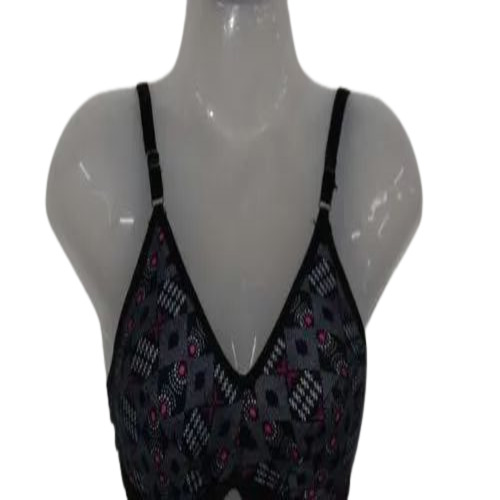 Ladies Stretchable Bra - Lycra Cotton, Customized Size, Multicolor, Stretchable Design with Attractive Printed Patterns | Comfortable Polyester Straps