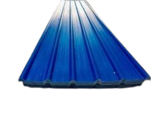 Metal Roofing Sheet - Steel, 20 Foot Length, Blue Color, 0.30mm Thickness | Durable, Fine Finished, Plain Design