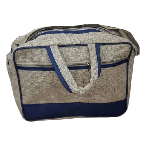 Plain Jute Bags - Light Weight, Washable, Brown Zipper Top | Long Lasting, Customizable Design and Size