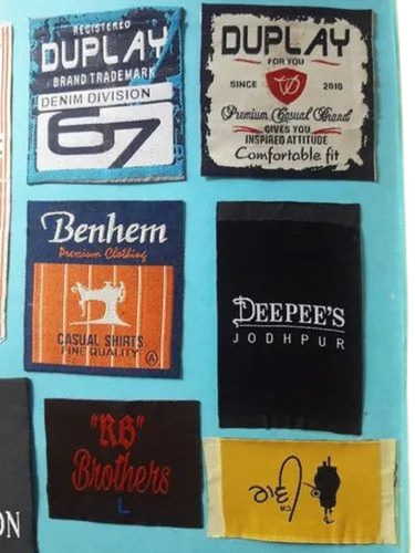 Polyester Garments Labels - 2 mm Thickness, Glossy Surface Finish | Multicolor, Suitable for Garment Applications