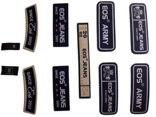 Polyester T Shirt Label - Rectangular Box, 2 mm Thickness | Multicolor Printed Design for T Shirt Packaging