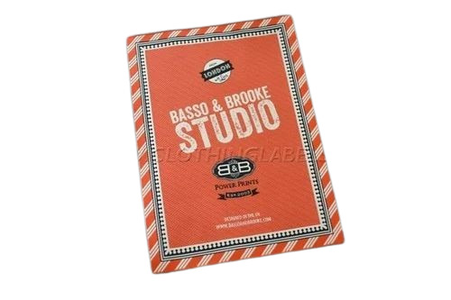 Polyester Woven Label - 15 Cm Size, Orange Color | Ideal for Garment Use