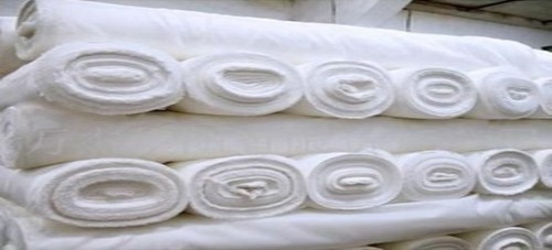 Power Loom Fabric - Shrink Resistant Customized Size Skin Friendly | Quick Dry Plain White Dyed Texture