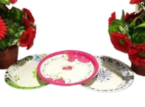 Dinner Plate - Melamine, Various Sizes Available | Glossy White, Light Weight, Printed Pattern, Crack Resistant, Easy to Clean, Gift-Ready