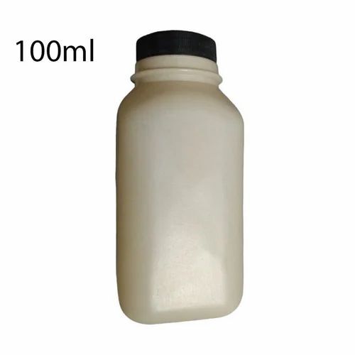 HDPE Bottle 100 ML - Plastic | Lightweight, Leak Resistant, Various Sizes, Plain Design in White
