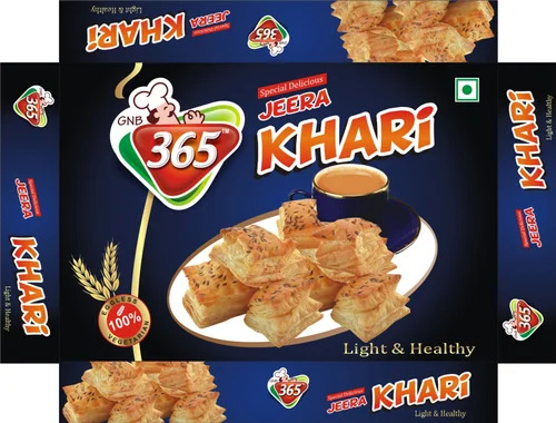 Jeera Biscuit - Long Shelf Life, Hygienically Packed | Low-Salt, Crispy Texture, Salty Taste, Flavorful Spices & Herbs, Single Package